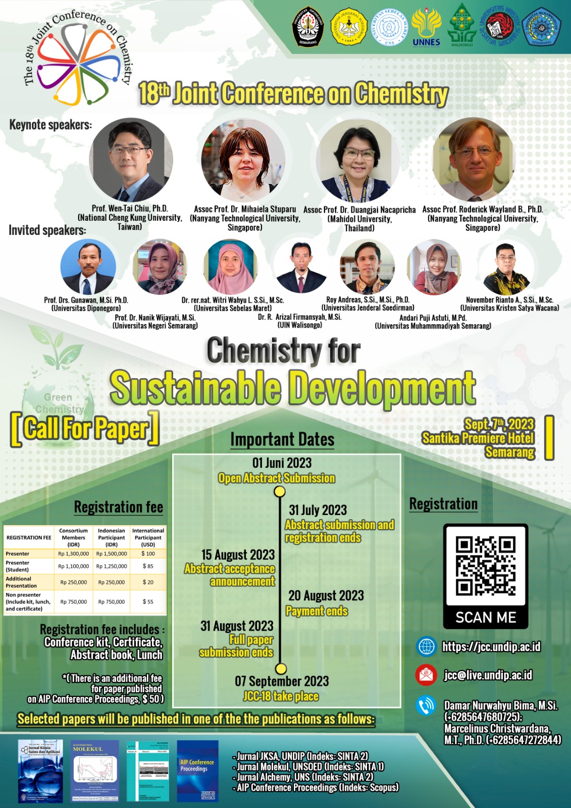 The 18th Joint Conference on Chemistry