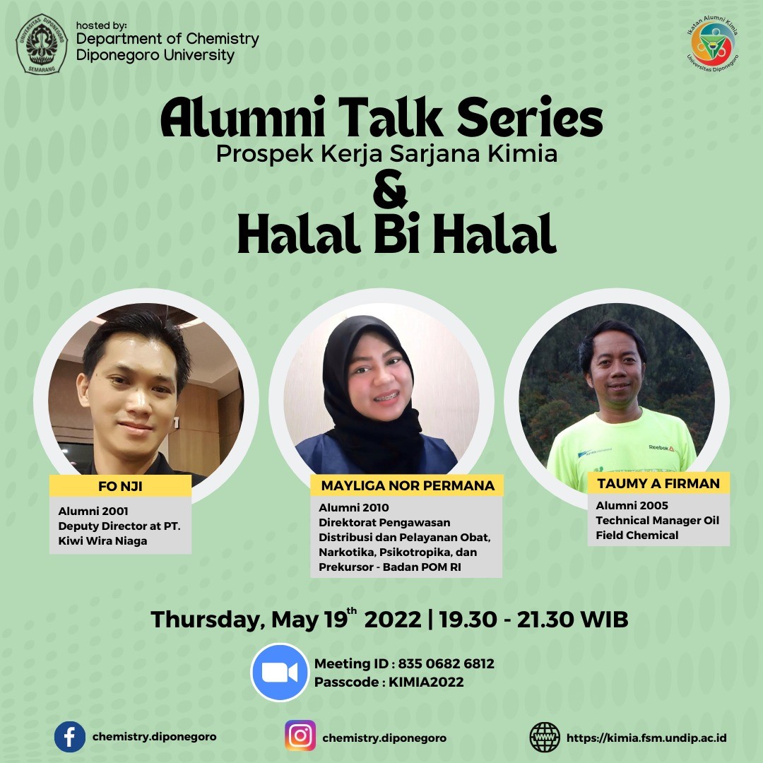 Alumni Talk & Halal bi Halal Department of Chemistry