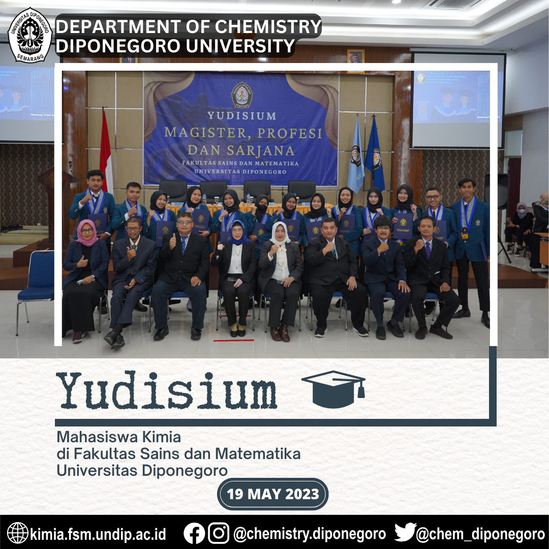 Chemistry Student Graduation Ceremony at the Faculty of Science and Mathematics, Diponegoro University