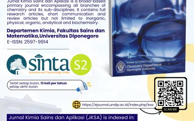 Call for Papers – Jurnal Kimia Sains dan Aplikasi (JKSA)
